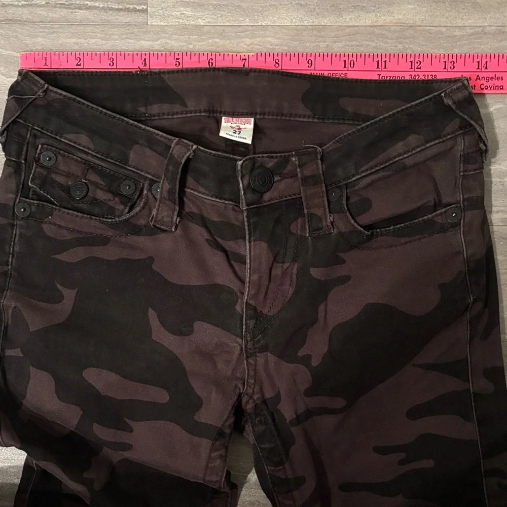 True Religion Dark Camouflage Skinny Jeans